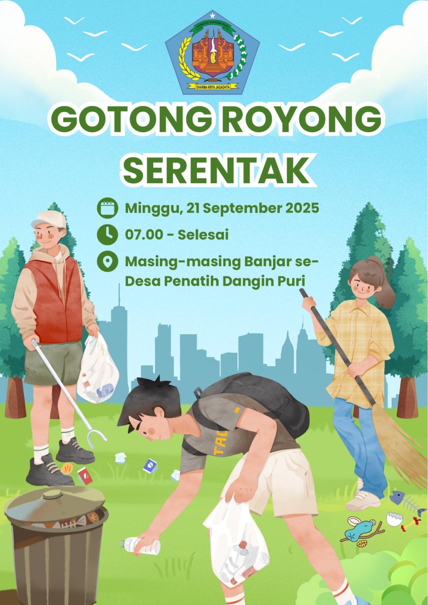 Bersatu membersihkan lingkungan kita! 💪🌱
