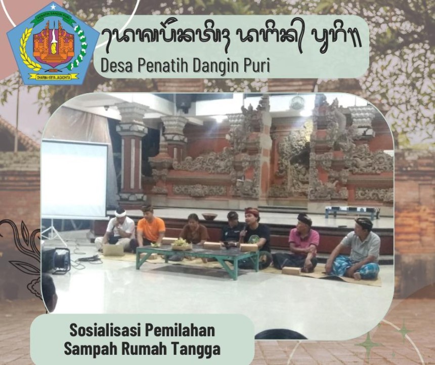 Sosialisasi Pemilahan Sampah Rumah Tangga Banjar Gunung