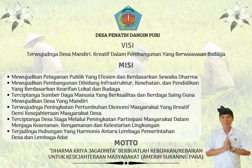 Visi misi desa penatih dangin puri